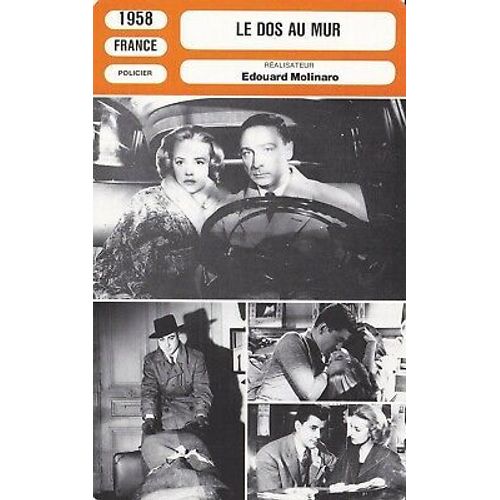 Fiche Monsieur Cinema Le Dos Au Mur