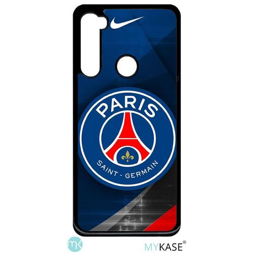 Coque Xiaomi Redmi Note 8 - Psg Paris Saint Germain Metalise - Noir