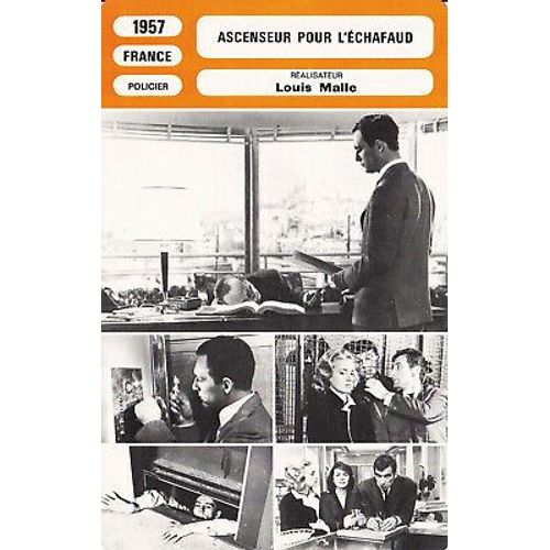 Fiche Monsieur Cinema Ascenseur Pour L'échafaud