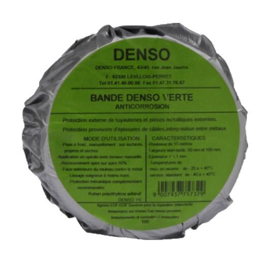 Bande DENSO® verte 50mmx10m - GEB - 818101