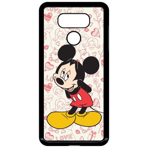 Coque Lg G6 - Disney Mickey Love - Noir