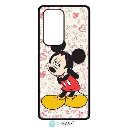 Coque Huawei P40 Pro - Disney Mickey Love - Noir