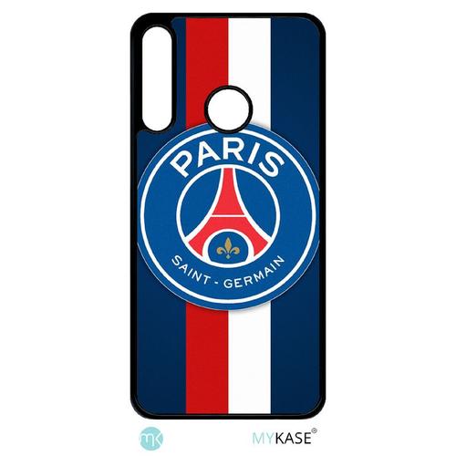 Coque Huawei P40 Lite-E - Psg Paris Saint Germain Bleu Blanc Rouge - Noir