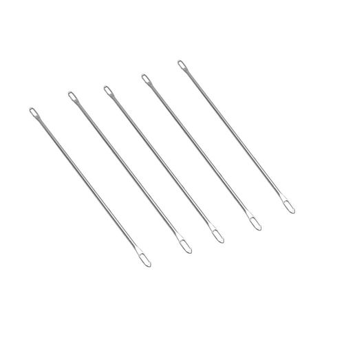 Aiguille À Double ¿Il En Métal De 9cm De Long, 5 Pièces, Aiguille De Transfert, Machine À Tricoter, Aiguilles À Tricoter, Bricolage Artisanat, Outil De Couture, Accessoire