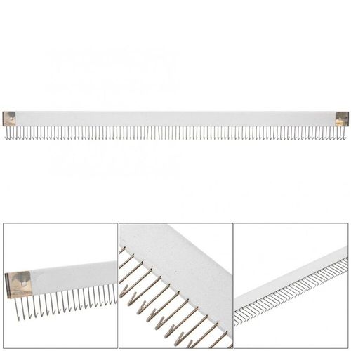 Machine À Tricoter Pour Machine À Tricoter Brother, 18 ''/45cm, 98 Broches, En Acier Inoxydable, Argent Moulé Sur Peigne, Pièce D'aiguille