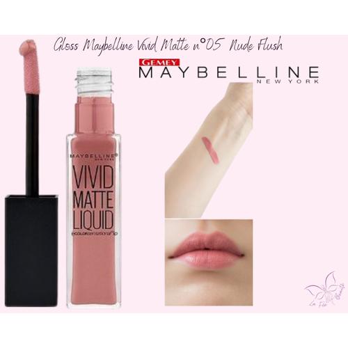 Gloss Maybelline Vivid Matte N°05 Nude Flush Rose