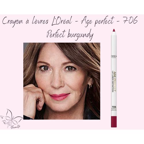 Crayon À Lèvres - Age Perfect - 706 Perfect Burgundy Rouge