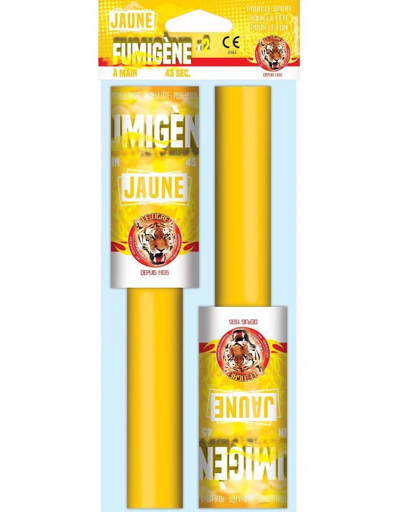 4X Fumigène à main Blanc - Le tigre- Fumée épaisse 45 secondes