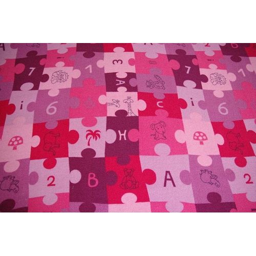 150x200 Cm Tapis Enfant Puzzles Violet