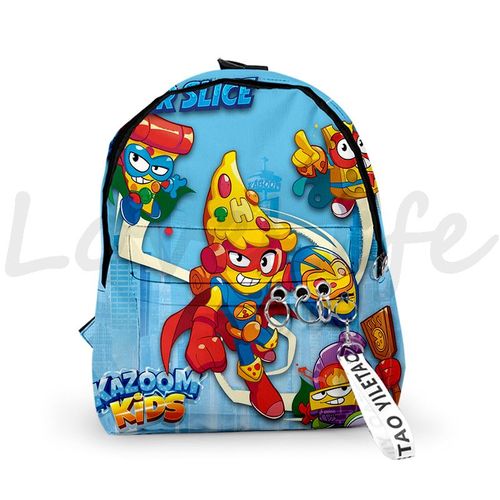 Sac à Dos De Maternelle De La Série Super Zings Pour Enfant Cartable D'École Imperméable Avec Imprimé De Jeu De Dessin Animé Smile Zings