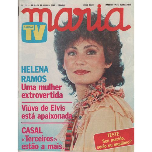 Maria Tv (Edition Portugal) / 08-06-1983 N°239 : Helena Ramos (3p) - Lady Diana / Di (1p)