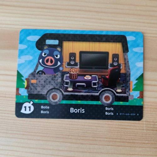 Carte Amiibo Animal Crossing New Leaf Welcome 11 Boris