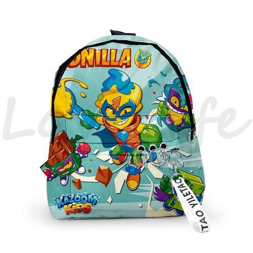Sac à Dos De Maternelle De La Série Super Zings Pour Enfant Cartable D'École Imperméable Avec Imprimé De Jeu De Dessin Animé Smile Zings