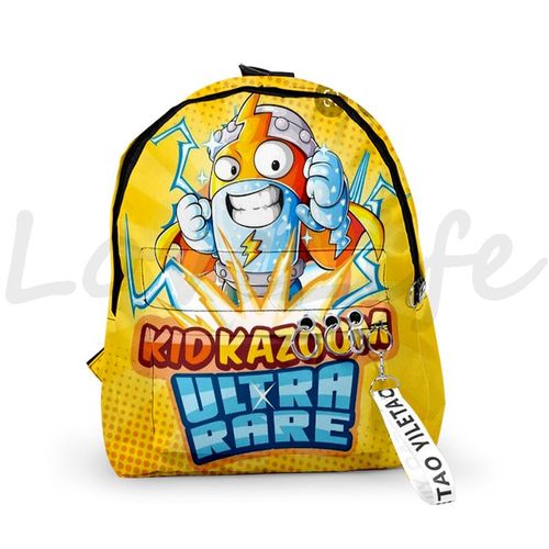 Sac à Dos De Maternelle De La Série Super Zings Pour Enfant Cartable D'École Imperméable Avec Imprimé De Jeu De Dessin Animé Smile Zings