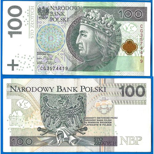 Pologne 100 Zlotych 2012 Billet Roi Wladyslaw 2 Poland 