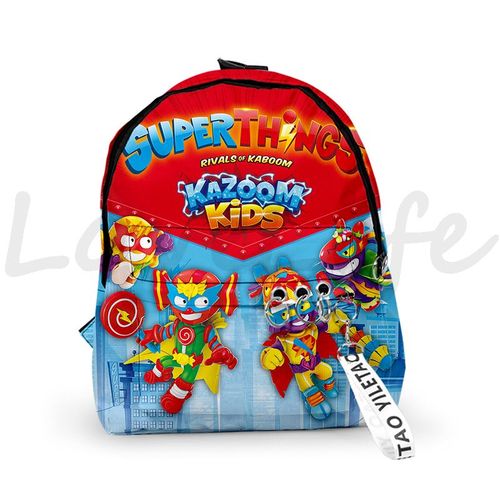 Sac à Dos De Maternelle De La Série Super Zings Pour Enfant Cartable D'École Imperméable Avec Imprimé De Jeu De Dessin Animé Smile Zings