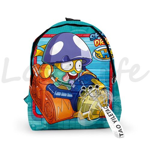 Sac à Dos De Maternelle De La Série Super Zings Pour Enfant Cartable D'École Imperméable Avec Imprimé De Jeu De Dessin Animé Smile Zings