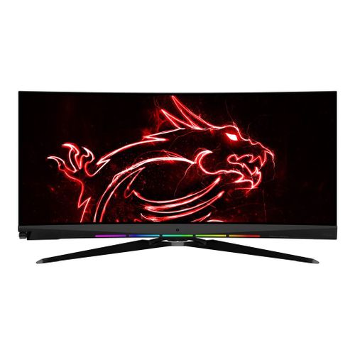 MSI Optix MEG381CQR Plus - Écran LED - incurvé - 37.5" - 3840 x 1600 UWQHD+ @ 175 Hz - IPS - 600 cd/m² - 1000:1 - 1 ms - 2xHDMI, DisplayPort - noir