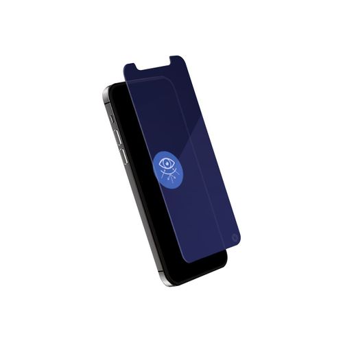 Force Glass - Protection D'écran Pour Téléphone Portable - Plat, Anti Lumière Bleue, Garantie À Vie - Verre - Transparent - Pour Apple Iphone 12, 12 Pro
