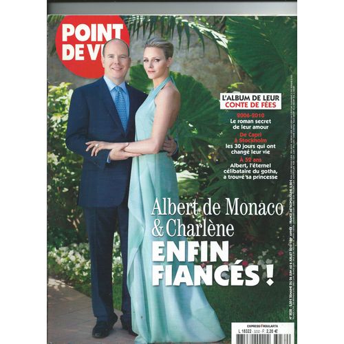 Point De Vue 26/06/2010 Albert De Monaco & Charlène Enfin Fiancés, Luis Alfonso & Margarita De Bourbon, Le Baptème De Gaetano Dailly, Le Negresco, Nadine De Rothschild