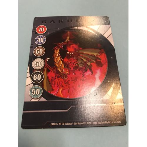 Carte Bakugan Bamcd 7 - Ab Sm - 2011 - Sega - Mcdonald's