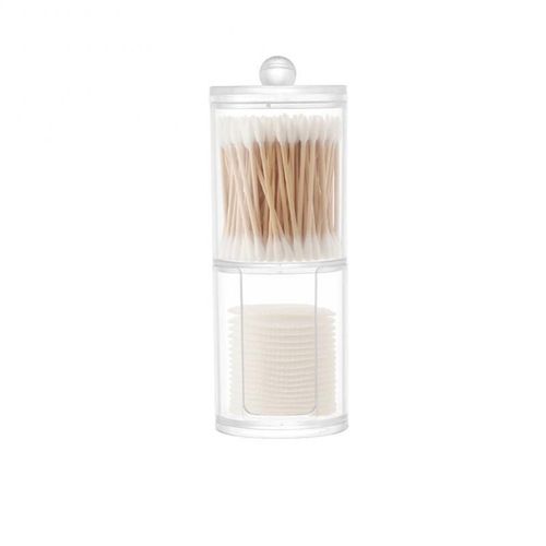 Boîte De Rangement En Plexiglas Ronde Multi Fonction, Conteneur, Benne, Casier Pour Placer Des Cotons Tiges, Des Produits De Beauté, Maquillage, Bijoux, Ou Bonbons