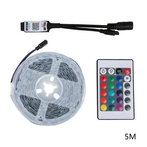 Bande Lumineuse Led Rgb 5050, Contrôle Bluetooth, Lampe Flexible Usb 12v, Ruban Diode Pour Salle De Festival, Ordinateur, Salle De Télévision, Décor