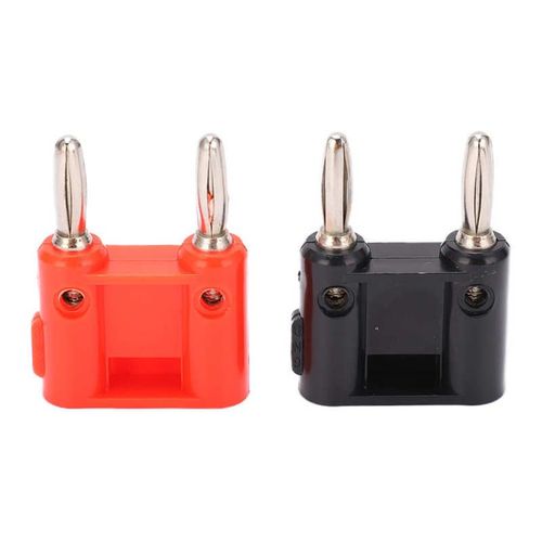 Connecteur banane multifonctionnel, double fiche banane pour antenne pour câble Coaxial