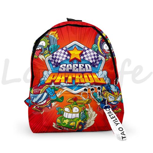 Sac à Dos De Maternelle De La Série Super Zings Pour Enfant Cartable D'École Imperméable Avec Imprimé De Jeu De Dessin Animé Smile Zings