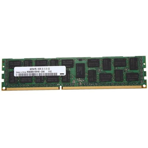 RAM DDR3 REG ECC 2Rx4 4 go pour serveur, 4 go, PC3-10600R/133Hz, 1.5V, 240 broches, compatible avec Samsung M393B5170FH0-CH9
