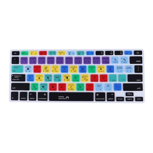 Housse De Protection En Silicone Pour Clavier, Compatible Avec Les Modèles Pro Air 13/15/17, Adobe Et Illustrateur, Compatible Avec Les Touches De Raccourci