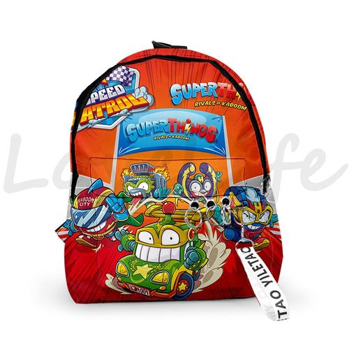 Sac à Dos De Maternelle De La Série Super Zings Pour Enfant Cartable D'École Imperméable Avec Imprimé De Jeu De Dessin Animé Smile Zings