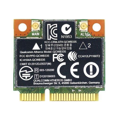 Carte WiFi AR9565, 4.0 mb/s, 150 ghz, Mini PCIE, Bluetooth 2.4, pour système Linux, XP, Win7, Win8