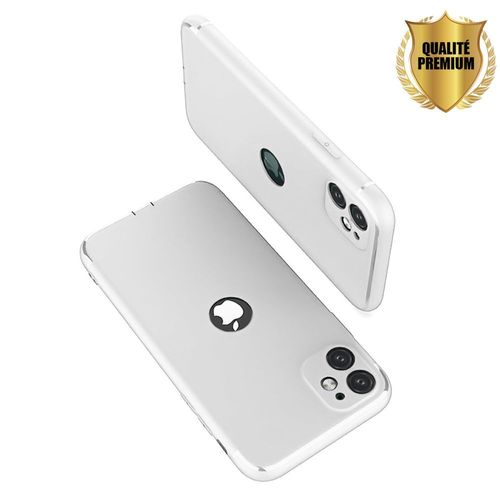 Coque Pour Iphone 13 Mini (5,4') Silm Silicone Anti-Choc Semi-Blanc
