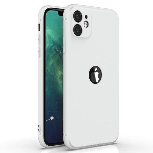 Coque Pour Iphone 13 Pro Max (6,7') Anti-Choc Design Elegant Semi Blanc