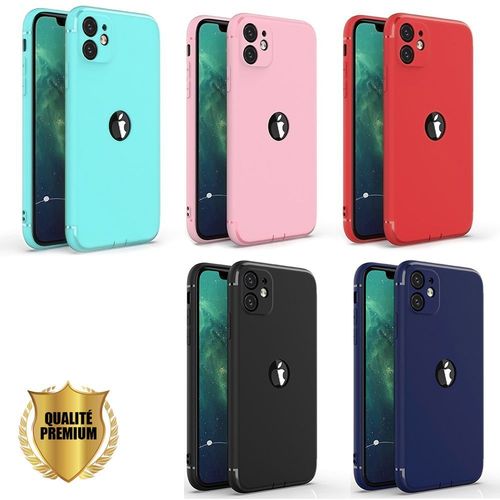 Lot 5 Coque Iphone 13 Pro Max (6.7'), 5 Couleur En Pack , Coque Silicone Gel Luxe Fine