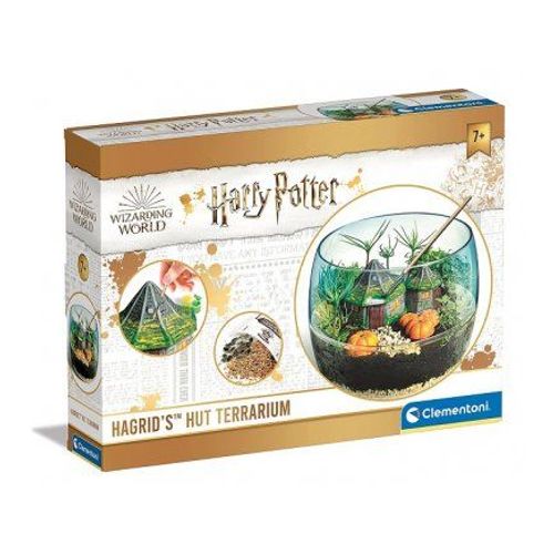 Coffret Creatif La Cabane De Hagrid Avec Ecosysteme - Terrarium Pour Harry Potter - Platre, Peinture, Tourbe, Etc. - Jeu Educatif