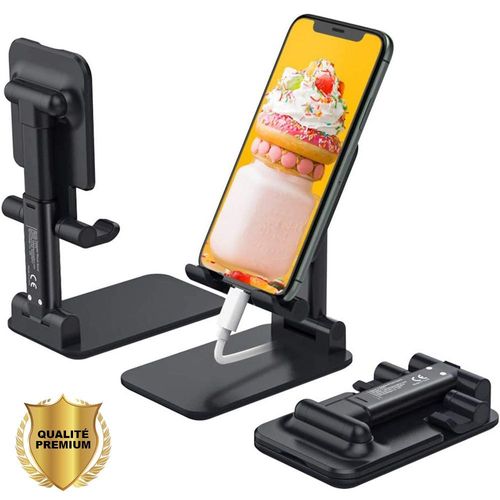 Support Pliable Noir Telephone Portable Support Tablette Universel Support Bureau