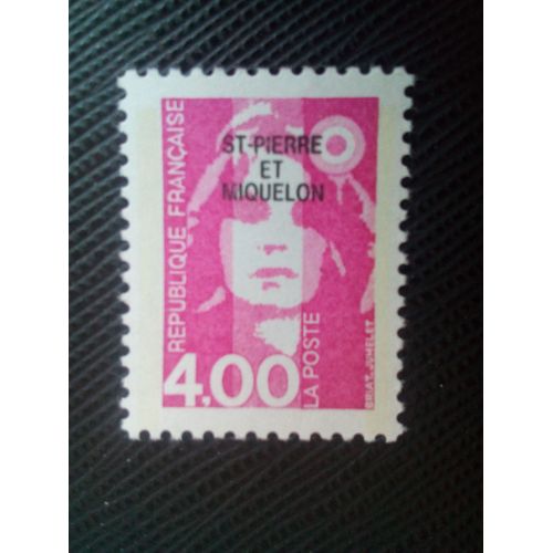 Timbre Saint Pierre Et Miquelon Yt 556 Marianne Du Bicentenaire 1992 (060206)