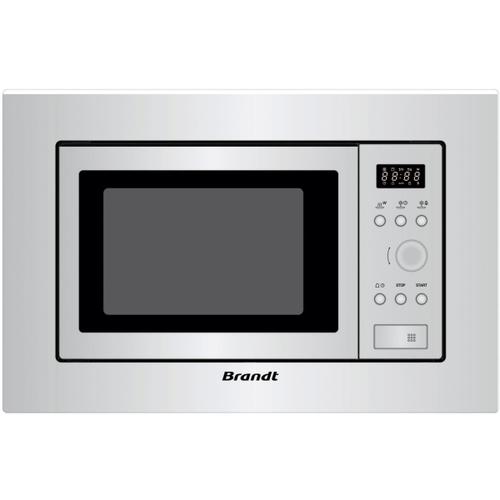 Brandt BMS6112X - Four micro-ondes monofonction - intégrable - 17 litres - 700 Watt - acier inoxydable