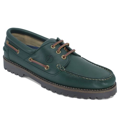 Chaussures Bateau Homme Seajure Keem Cuir Vert