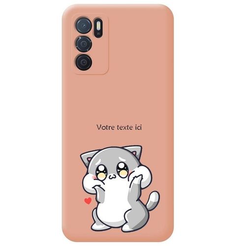 Coque Rose Oppo A16 Et A16s Chat Kawaii
