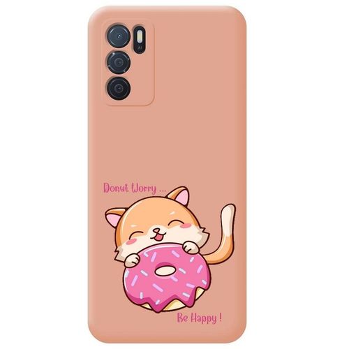 Coque Rose Oppo A16 Et A16s Donut Chat
