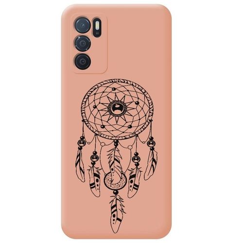 Coque Rose Oppo A16 Et A16s Dreamcatcher Plumes