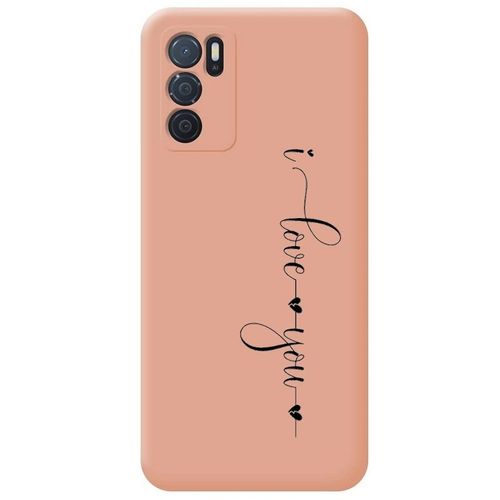Coque Rose Oppo A16 Et A16s I Love You Je T'aime