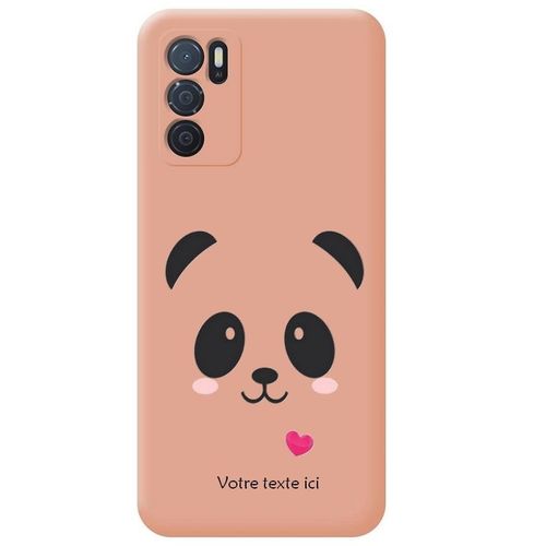 Coque Rose Oppo A16 Et A16s Panda Coeur Kawaii Personnalisee