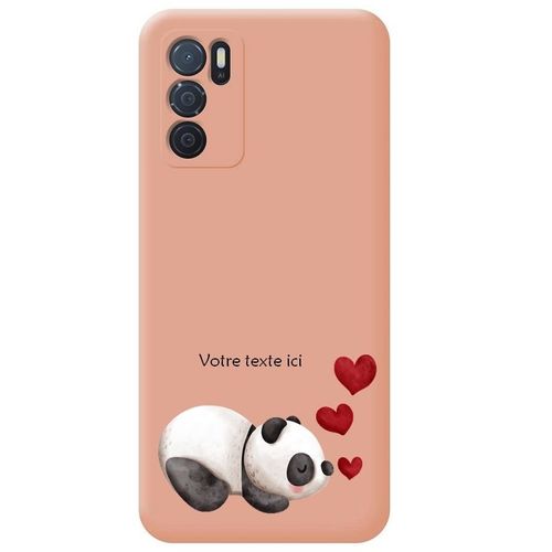 Coque Rose Oppo A16 Et A16s Panda Avec Votre Texte