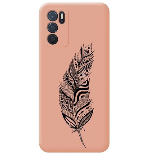 Coque Rose Oppo A16 Et A16s Plumes