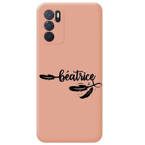 Coque Rose Oppo A16 Et A16s Avec Votre Prénom 6 Plume