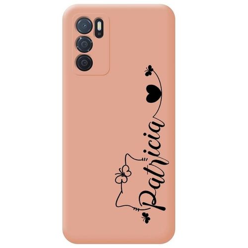Coque Rose Oppo A16 Et A16s Avec Votre Prénom 9 Chat Kitty